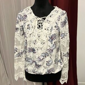 A beautiful long sleeved blouse.